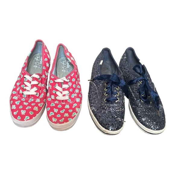 2 Keds x Taylor Swift 2019 collab Favorite Things print & Keds x Kate Spade 6.5 - Picture 1 of 11